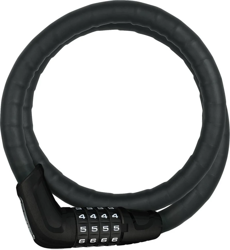 ABUS Tresorflex 6615C/120/15 SCMU Spiralkabelschloss - 120 cm, Ø15 mm, Sicherheitslevel 5, schwarz