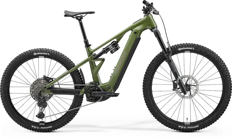 MERIDA ETMO 800 E-Mountainbike Fully XL, anaconda green silver, Bosch CX 100 Nm, 800 Wh Akku, 160 mm Federweg
