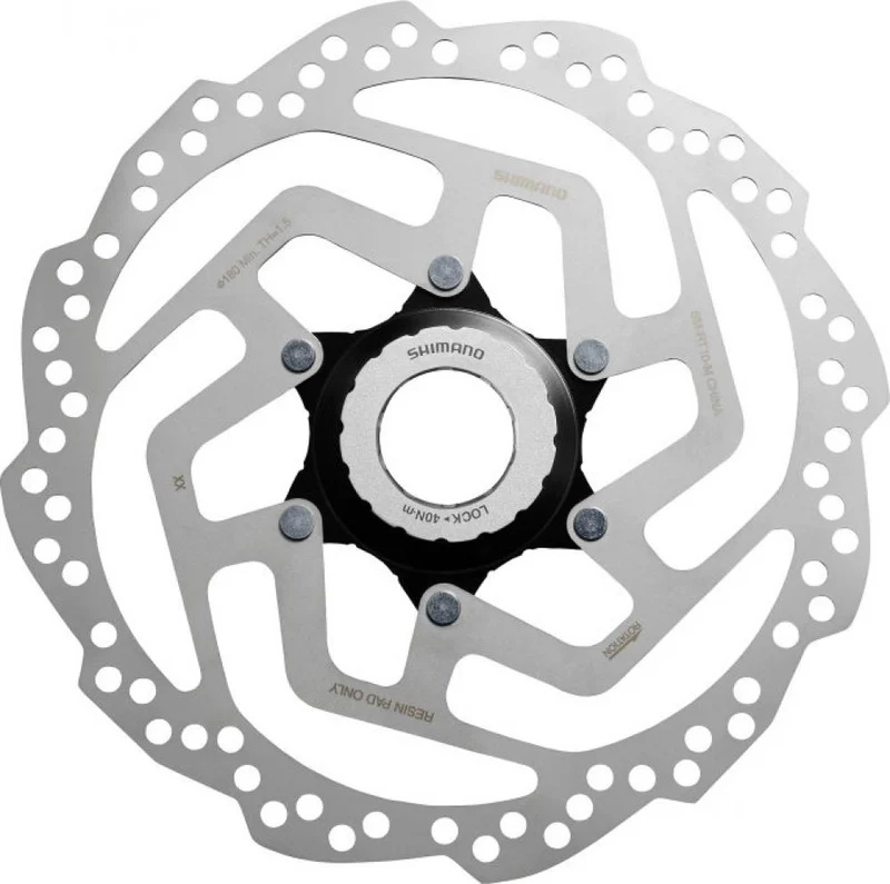 Shimano SM-RT10 Bremsscheibe 180 mm Center Lock - zuverlässige Bremsleistung für Alltag und Tour