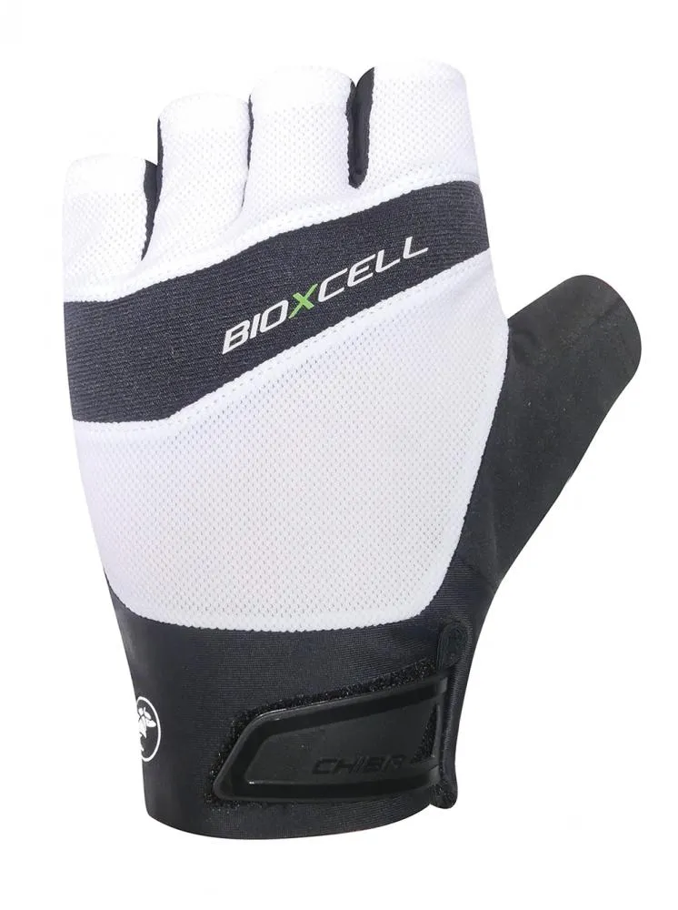 CHIBA BioXCell Pro - Radhandschuhe weiß 3XL, ergonomische Gelpolster, atmungsaktiv