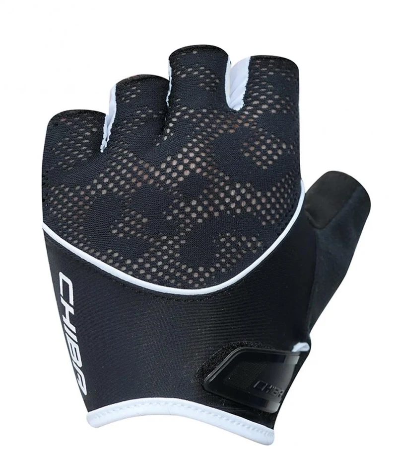 CHIBA Lady Gel - Damen Radhandschuhe S schwarz/weiß mit Gelpolsterung