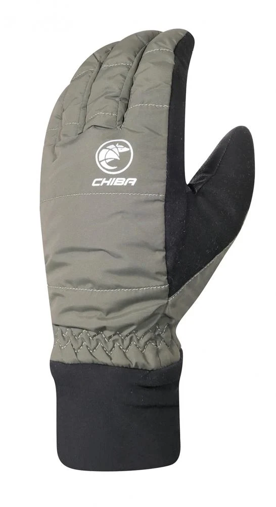 Chiba City Liner Winterhandschuh Olive Gr. XL - wind- & wasserdicht, Primaloft-Futter, Touchfinger, Carbon-Innenhand & Reflexelemente