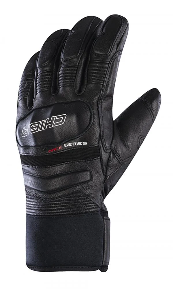 CHIBA Super Race - wasserdichte, winddichte Radhandschuhe, Größe 7, schwarz