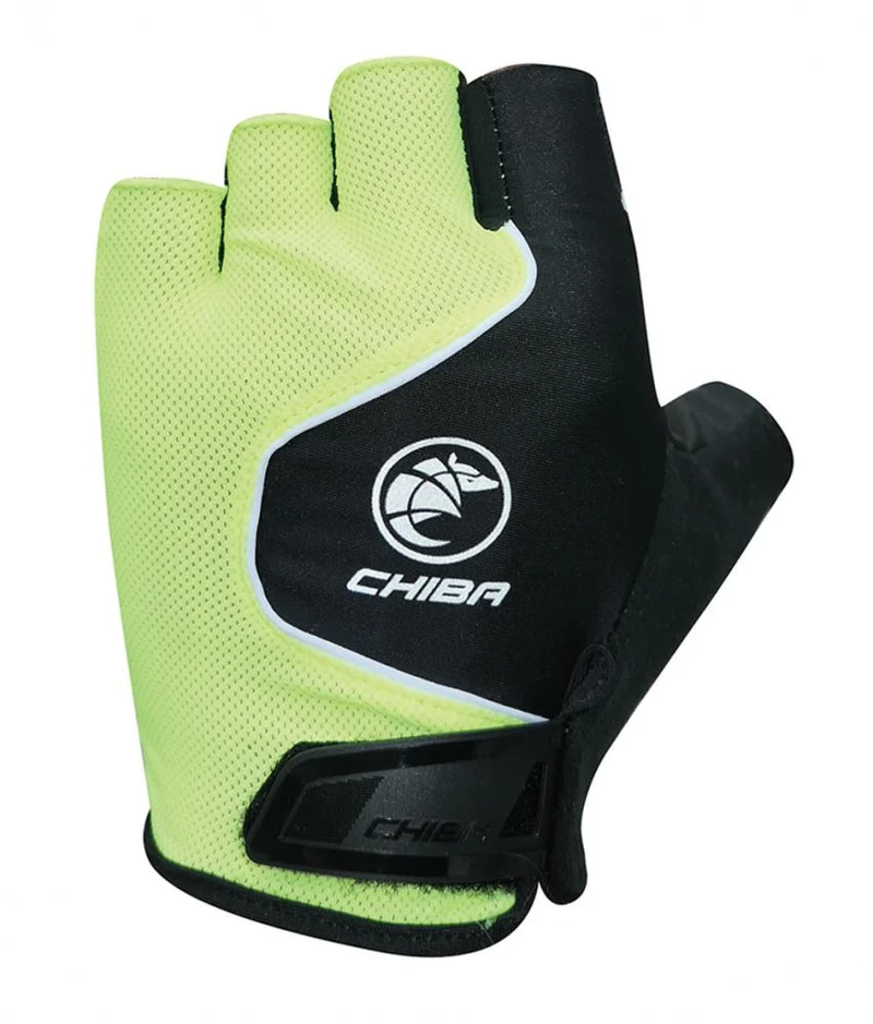 CHIBA Cool Air - Radhandschuhe neongelb, XL, atmungsaktiv mit Gelpolsterung