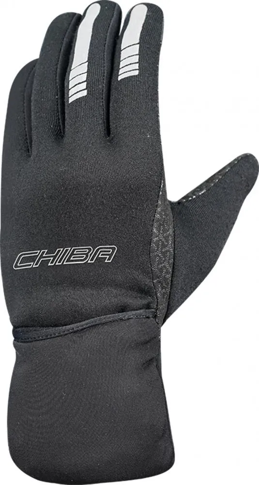 CHIBA Polartec XP Advanced - Radhandschuhe schwarz M mit winddichtem Überzug
