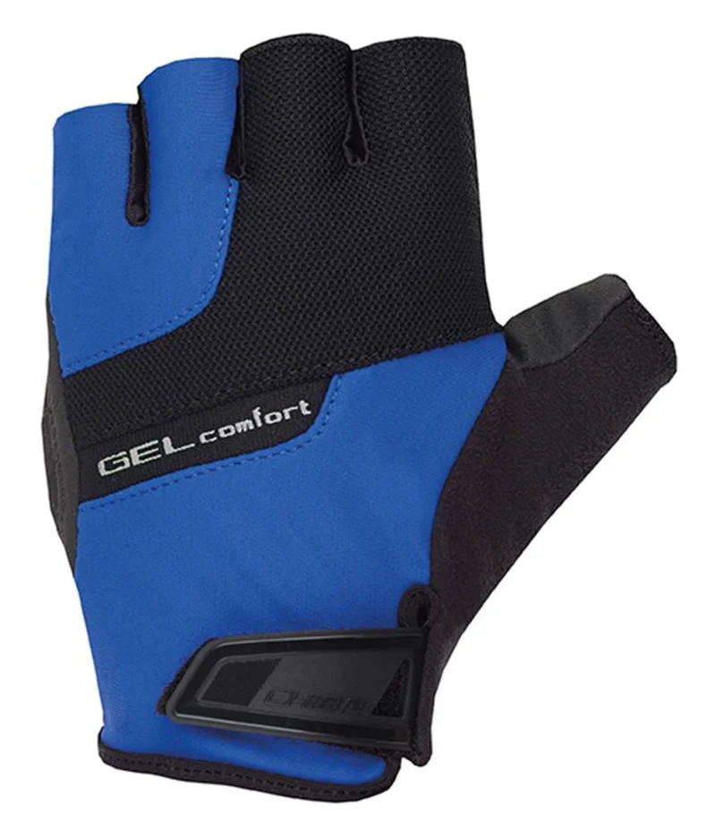 CHIBA Gel Comfort - Fahrradhandschuhe kurz, Gelpolsterung, atmungsaktiv, royal, Gr. M