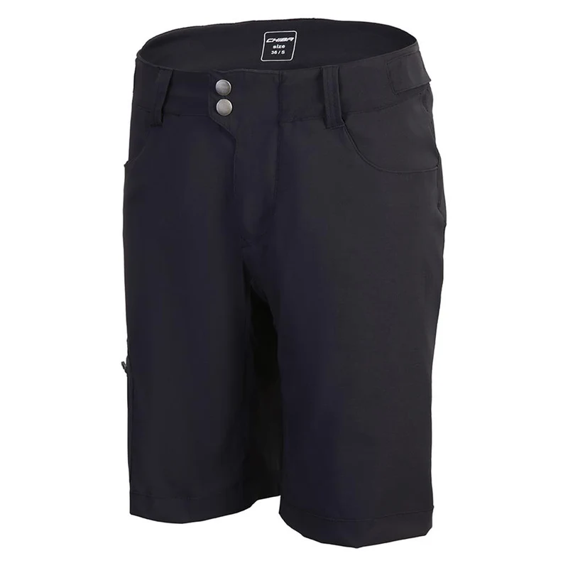CHIBA Baggy Pants mit Innenhose Lady - Radhose 4XL schwarz mit Sitzpolster