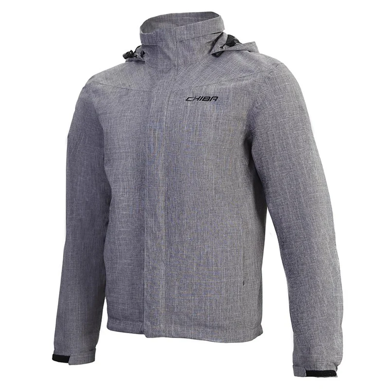 CHIBA Allweather Jacke - wasserdicht, winddicht, atmungsaktiv, reflektierend, 4XL hellgrau