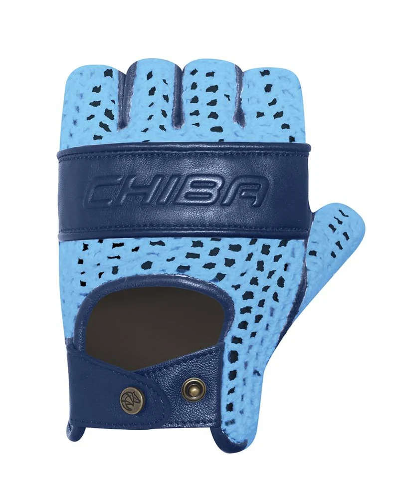 CHIBA Pure Nature - Radhandschuhe türkis/marine, Größe M, Retro-Design