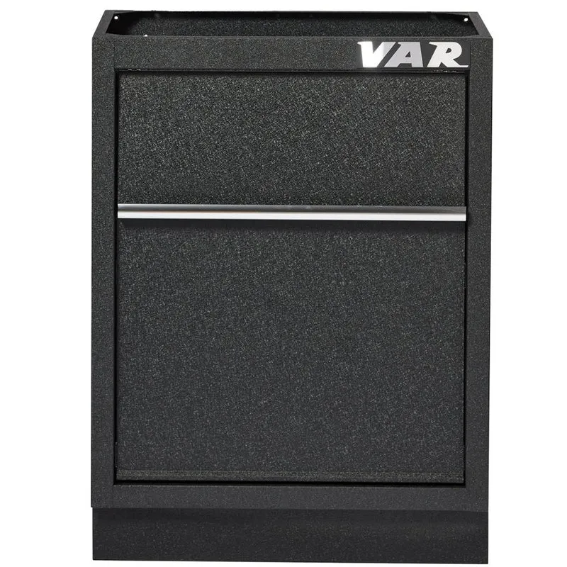 VAR Unterschrank Abfall MO-52613 Black Edition Black - modularer Werkstatt-Unterschrank