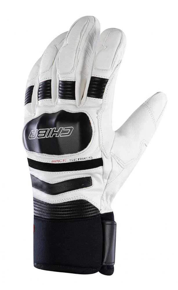 CHIBA Super Race - wasserdichte Winter-Radhandschuhe, Größe 10, weiß
