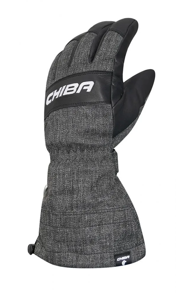 CHIBA Alpin Pro - wasserdichte, winddichte Radsport-Handschuhe, Größe 7, sz/dk.grau