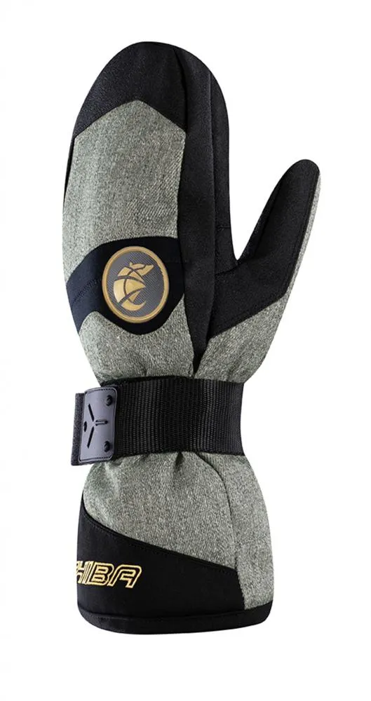 CHIBA Board Mitten - wasserdichte Radhandschuhe mit Primaloft Gold, Größe 9, olive/gold