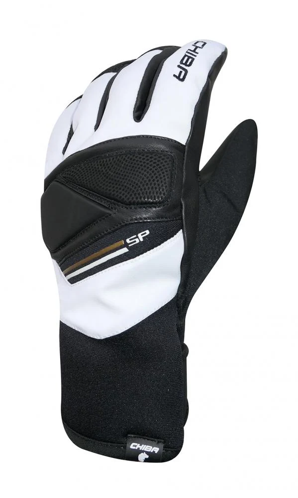 CHIBA Snow Pro 2.0 - wasserdichte Winter-Radhandschuhe, Größe 7, weiß/sz