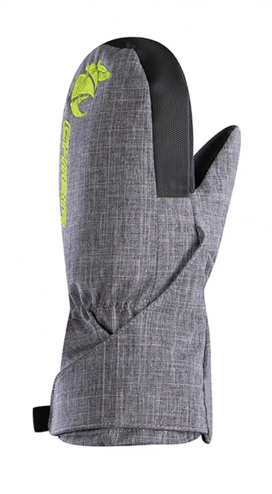 CHIBA Kids Basic Mitten - wasserdichte Kinder-Fäustlinge, Größe VI, hellgrau
