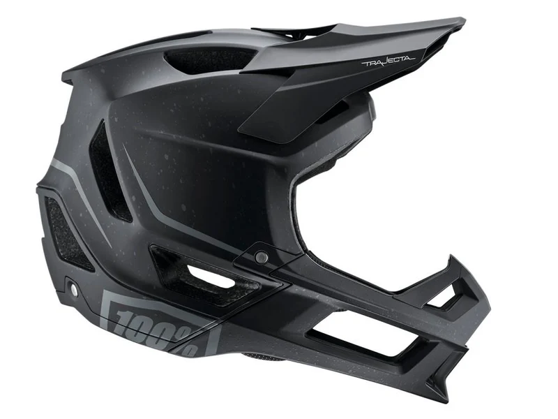 100% Trajecta helmet w/Fidlock M black - leichter Fullface-Helm mit Top-Belüftung