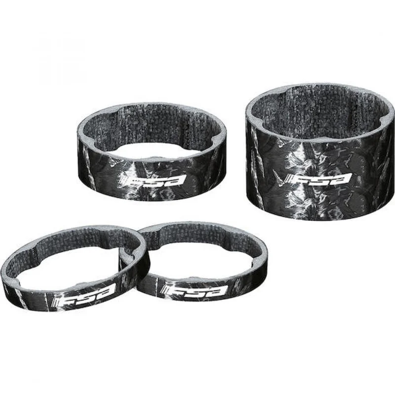 FSA Vorbauspacer Carbon 1 1/8" 5 mm x 1 1/8" Schwarz - präzise Lenkerhöhe