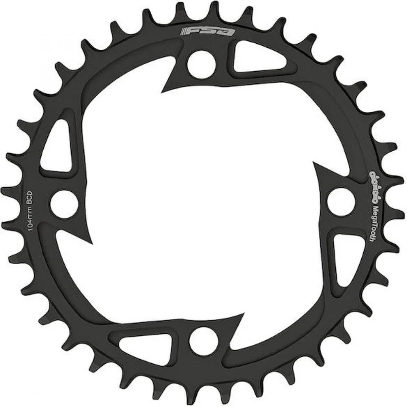 FSA Kettenblatt E-Bike Alloy V-Shape 104 mm x 46T Schwarz - Megatooth-Technologie für Bosch Gen.4