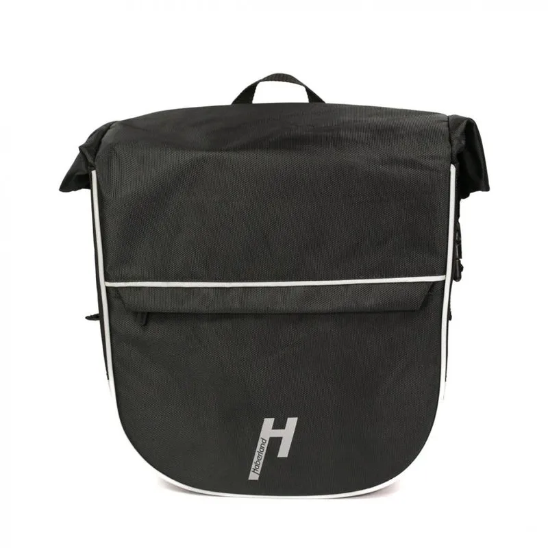 Haberland Einzeltasche eMotion schwarz/reflex - robuste Fahrradtasche für Alltag und Tour