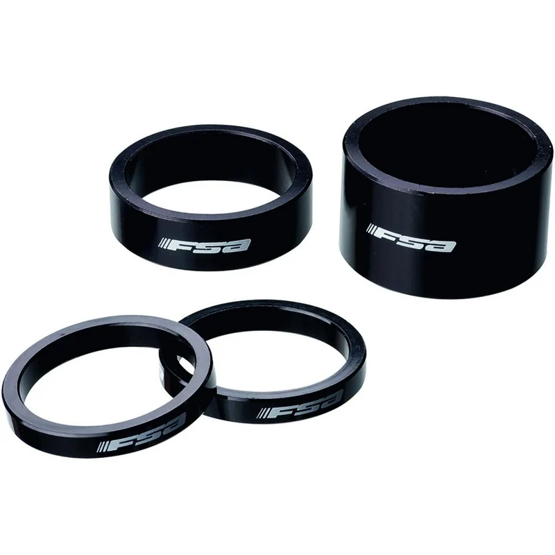 FSA Vorbauspacer Alu 1 1/8" 20 mm Schwarz - präzise Lenkerhöhen-Anpassung