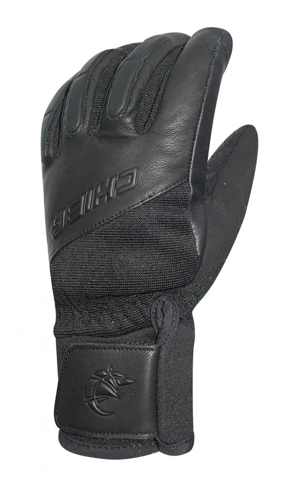 CHIBA Sport Pro - wasserdichte Winter-Radhandschuhe mit PrimaLoft, Größe 7, schwarz