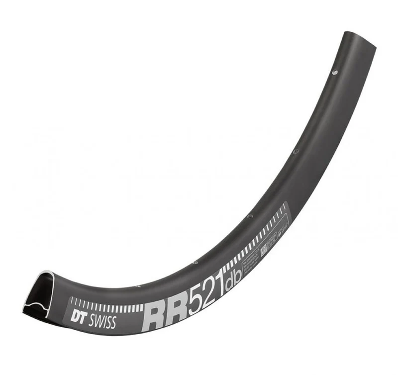DT Swiss Felge RR 521 Disc 28"/700C 32 Loch Schwarz - robuste Gravel- und Rennradelge