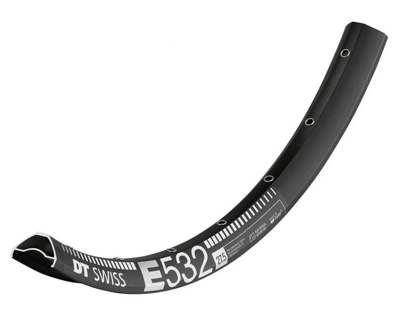 DT Swiss Felge E 532 27,5" 32 Loch Schwarz - robuste Enduro-Felge für moderne Ausführung