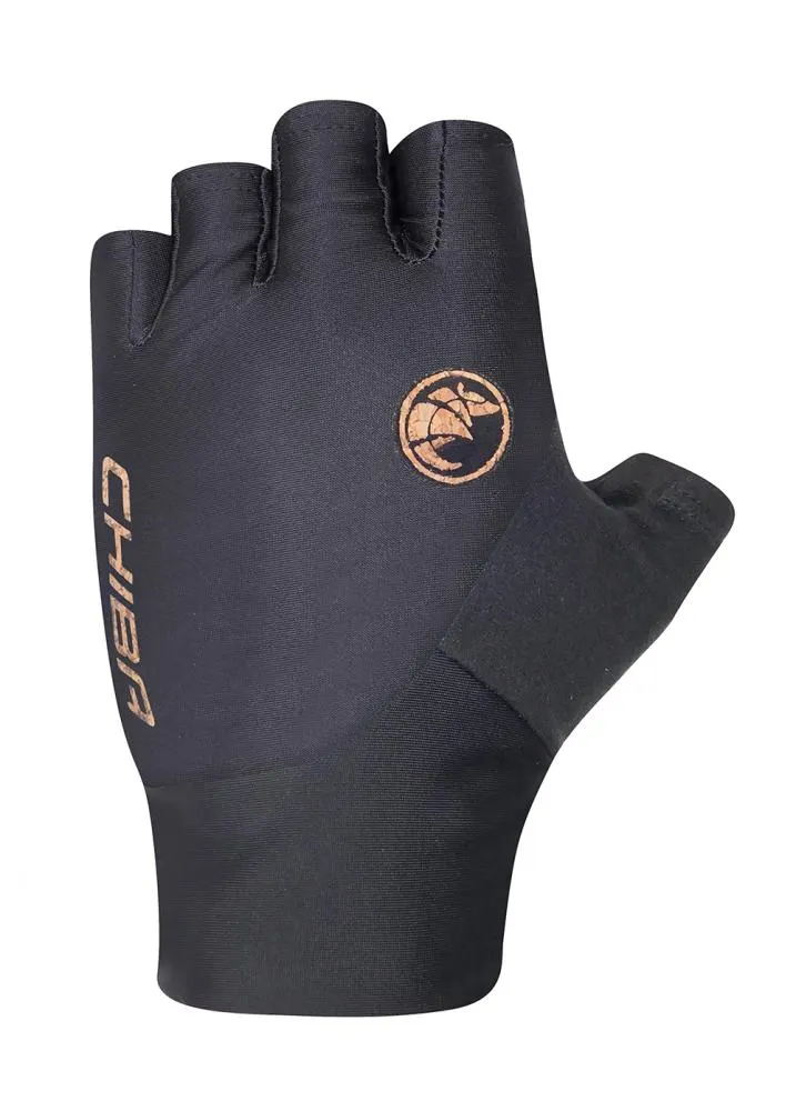 CHIBA BioXCell Eco Pro - Radhandschuhe, kurz, schwarz, S, ergonomische BioXCell-Polsterung