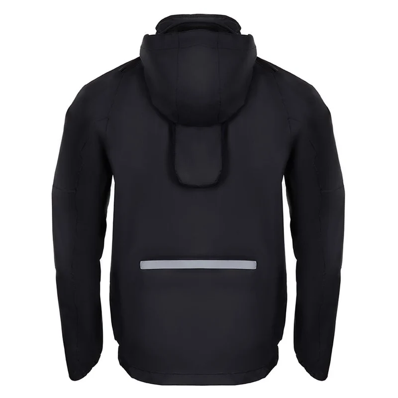 CHIBA Rainjacket - wasserdichte, atmungsaktive Rad-Regenjacke, schwarz, S
