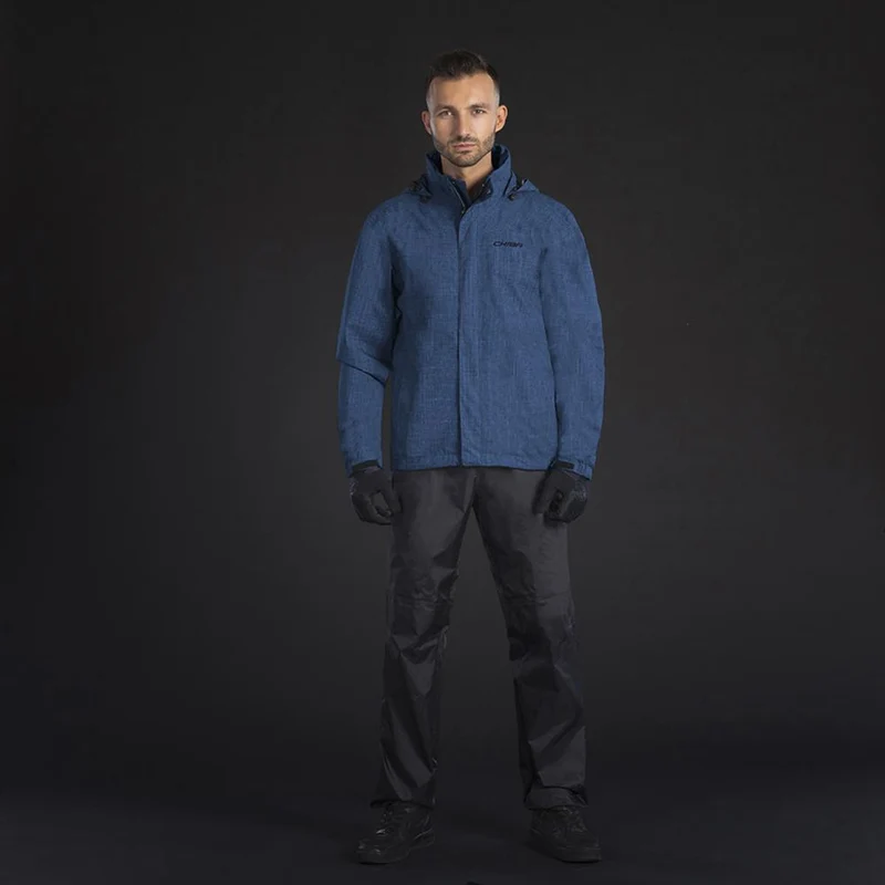 CHIBA Allweather Jacke - wasserdicht, winddicht, atmungsaktiv, Reflektoren, Größe S, marine