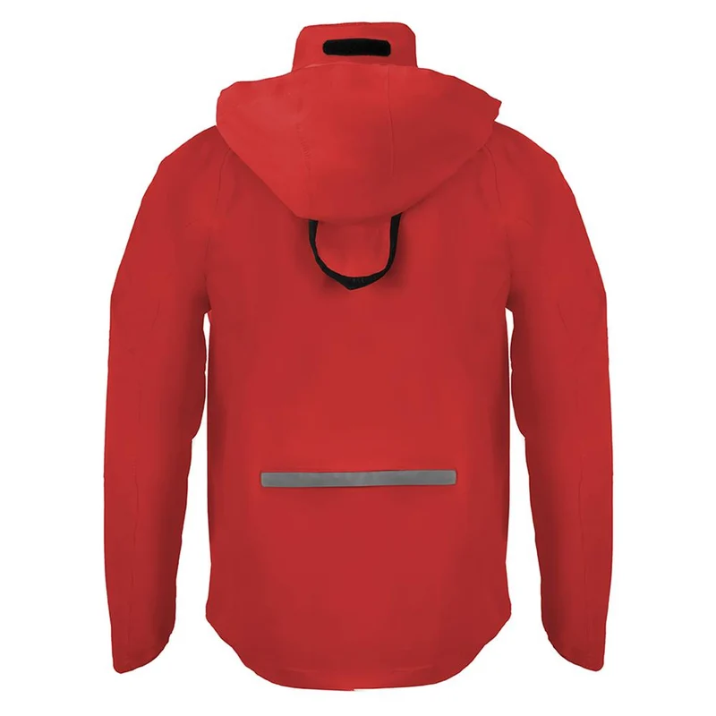 CHIBA Rainjacket - wasserdichte, atmungsaktive XXL Regenjacke für Radsport, rot
