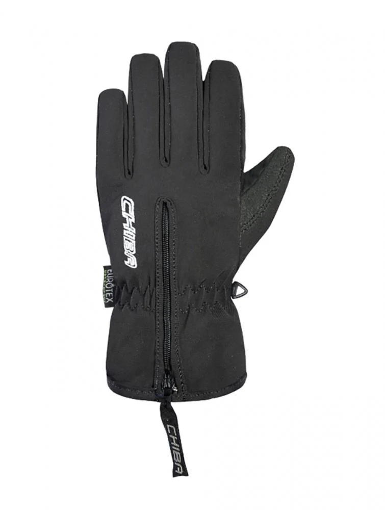 CHIBA Kids Basic Finger - Kinder Radhandschuhe schwarz, wasserdicht, Größe III
