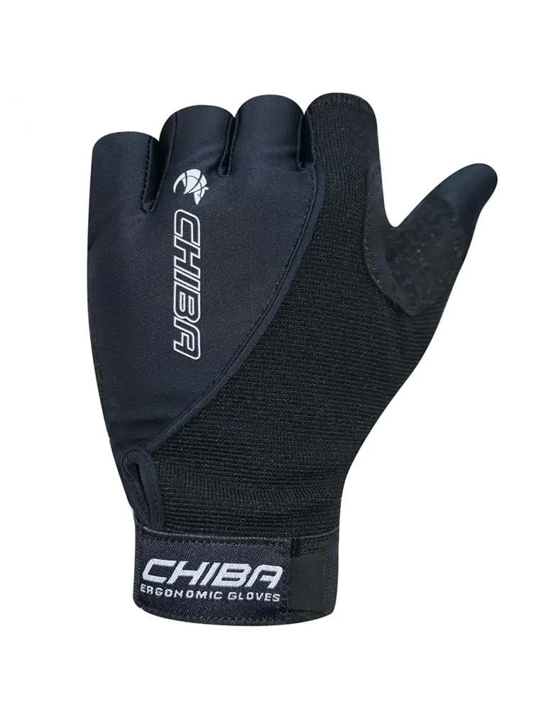 CHIBA Argon II - Rollstuhl-Radhandschuhe XS schwarz, Gelpolster & Belüftung