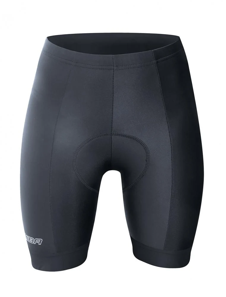 CHIBA Profi Hose Damen - Radhose XL, schwarz, atmungsaktiv mit Elite Hightech Sitzpolster