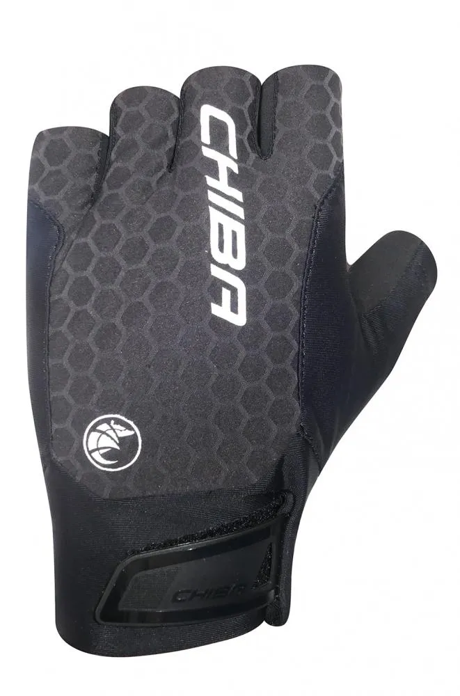 CHIBA Pure Race II - Radhandschuhe schwarz, Größe L, atmungsaktiv, leicht, ohne Klett