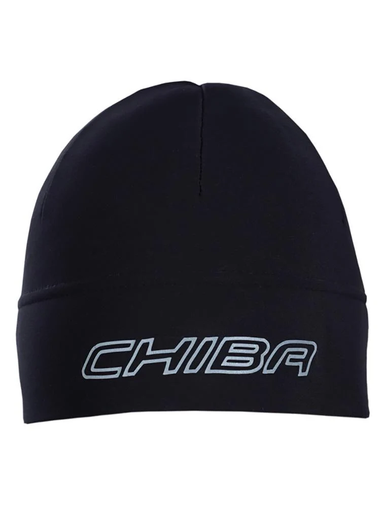 CHIBA Thermofleece Mütze - L/XL, schwarz, atmungsaktiv & reflektierend