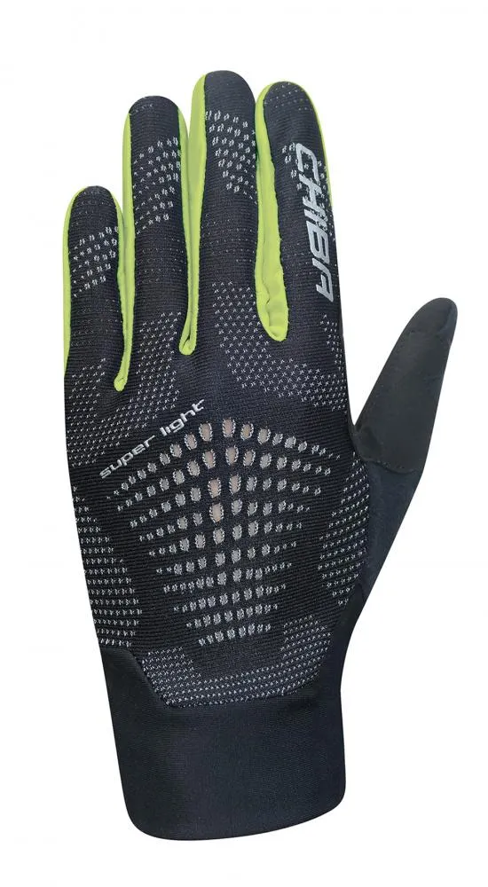 CHIBA Superlight - Radhandschuhe XXL schwarz/neongelb, leicht & atmungsaktiv
