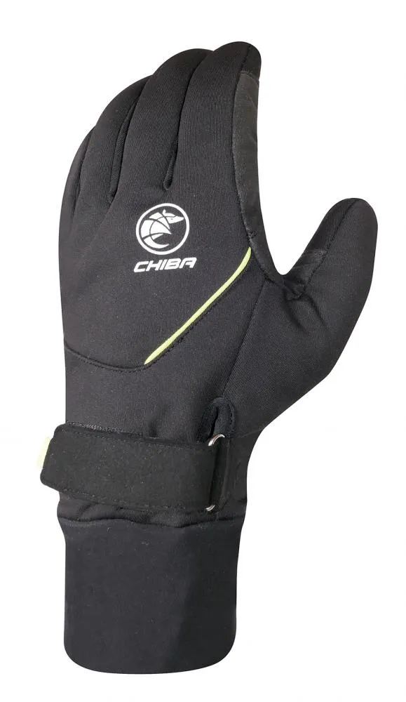 CHIBA Rain Pro - wasserdichte Radhandschuhe XL schwarz/neongelb