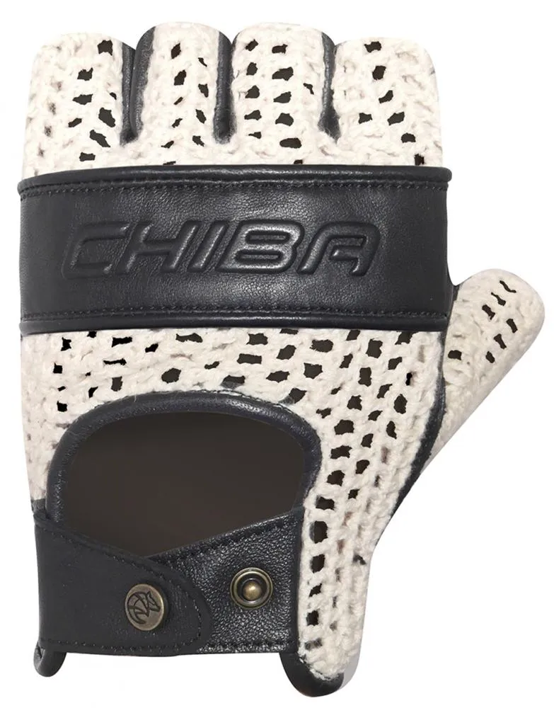 CHIBA Pure Nature - Radhandschuhe XXL beige/schwarz, Retro, Naturmaterialien