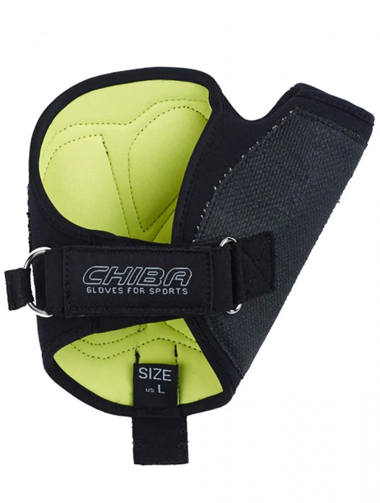 CHIBA Tetra - Rollstuhl-Handschuhe XL schwarz mit Gelpolsterung und Aramid-Besatz