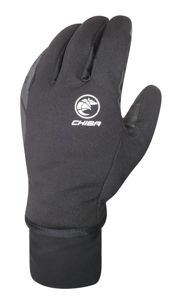 CHIBA Ice II - Winter-Radhandschuhe, Softshell, Primaloft, Touchfunktion, schwarz, Größe S
