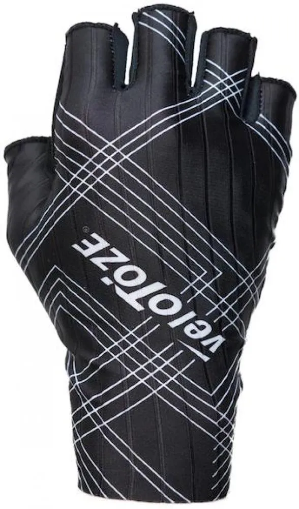 VeloToze Handschuhe Aero schwarz S Schwarz - aerodynamische Radhandschuhe für Speed