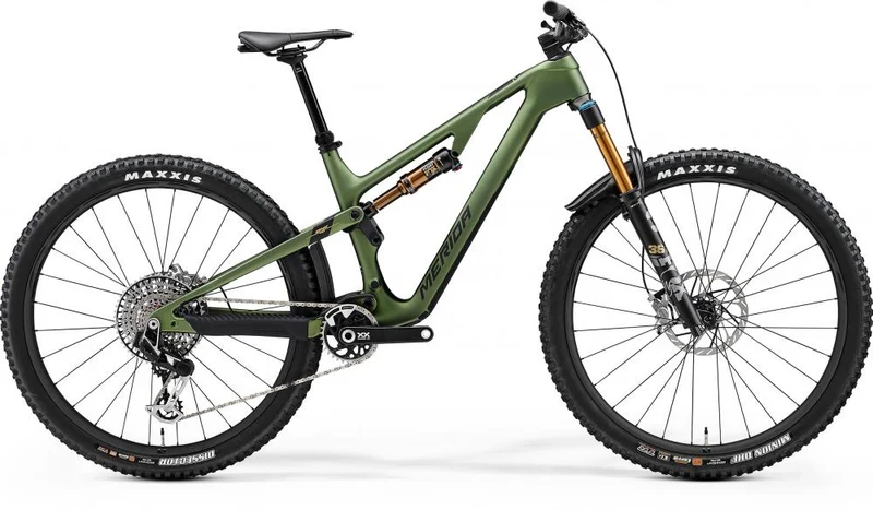 Merida ONE-FORTY 10K III2 XS grün/schwarz-gold - High-End Trailbike aktueller Stand der Technik