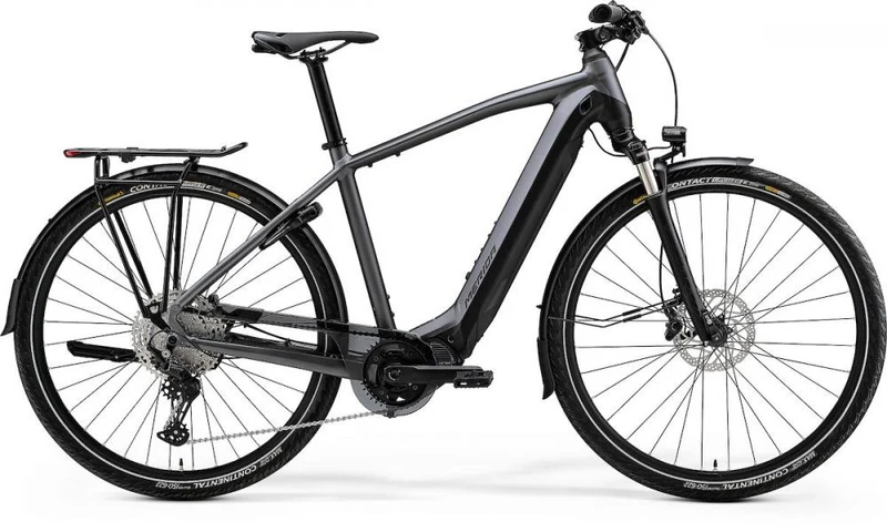 Merida eSPRESSO 500 EQ EP2 XS (43) Anthrazit/Schwarz - komfortables E-Trekkingrad