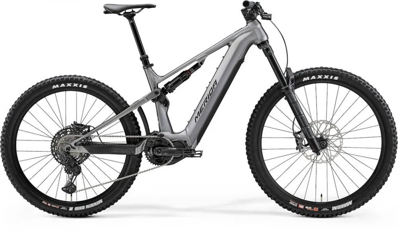Merida eONE-SIXTY 875 IV1 gunmetal/schwarz S (41.5) - leistungsstarkes E-MTB für anspruchsvolle Trails