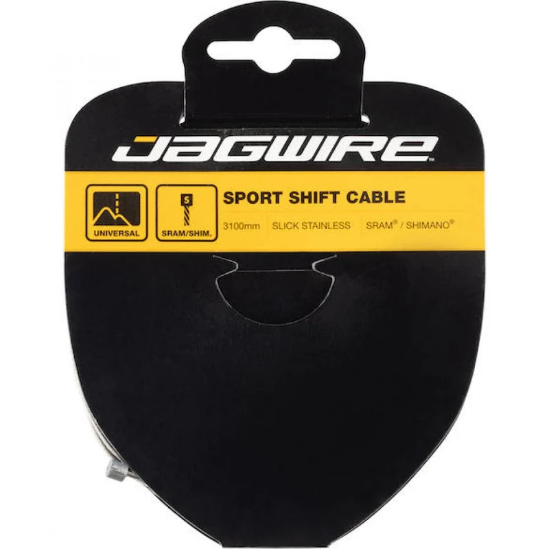 Jagwire Schaltzug Sport Edelstahl geschliffen 1,1 x 3100 mm Silber - präzise, korrosionsbeständige Schaltperformance