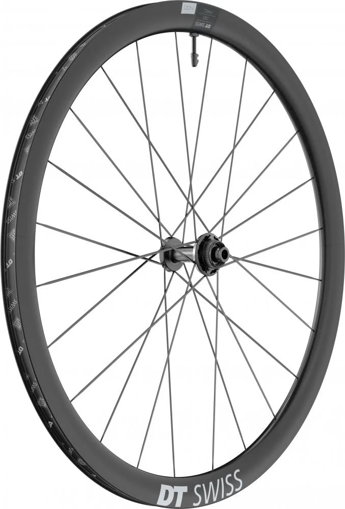 DT Swiss Laufrad ARC 1400 Dicut Disc 622 x 38 mm Schwarz - leichtes Aero-Carbon-Laufrad
