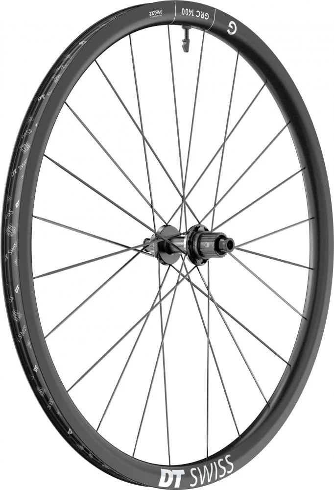 DT Swiss Laufrad GRC 1400 DICUT 27,5" 584 x 30 mm Schwarz - leichtes Gravel-Carbonrad