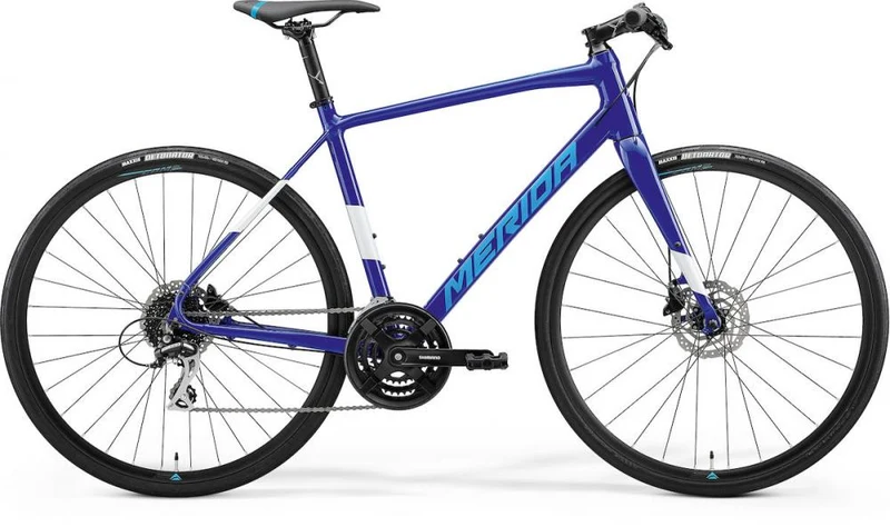 Merida SPEEDER 100 HP4 blau/weiß L (56) - sportliches Fitnessbike für Alltag & Training