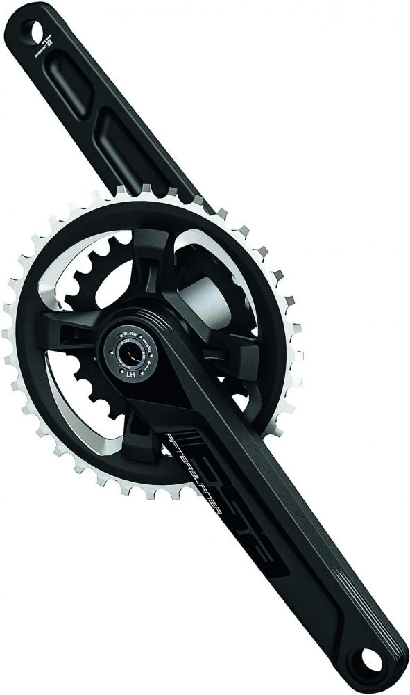 FSA Kurbelgarnitur Afterburner Modular Megaexo 2x 175 mm Schwarz - leichte Performance-Kurbel